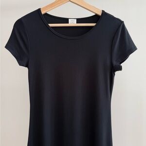 Aritzia Classic Black Short Sleeve Dress